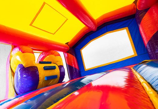 Bestellen Sie Slide Park Combo aufblasbare Hüpfburg im Thema Einhorn für Kinder, Bestellen Sie jetzt online aufblasbare Hüpfburgen mit Rutsche bei JB-Hüpfburgen Deutschland