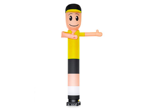 Winkendes aufblasbares gelbes Skyman-Hemd zum Verkauf bei JB Inflatables