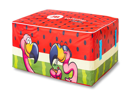 Box zum Aufbewahren von Softplay im Flamingo Hawaii Thema bei JB zu kaufen