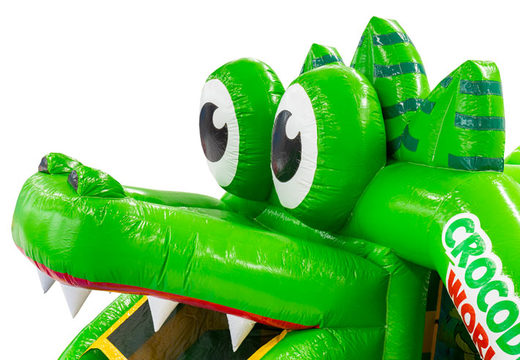 3D Figur auf der Rutsche Combo Doubleslide Krokodilkopf Thema Krokodil