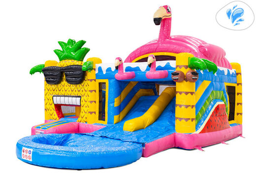 Bestellen Sie das Multiplay Doppelslide Hüpfburg online bei JB