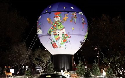 Opblaasbare om maat gemaakte Kerst Ballon kopen bij JB